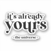 Sticker C'est déjà le vôtre - L'Univers (Devant)
