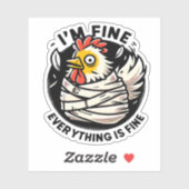 Sticker C'est du poulet drôle (Feuille)