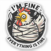 Sticker C'est du poulet drôle (Devant)