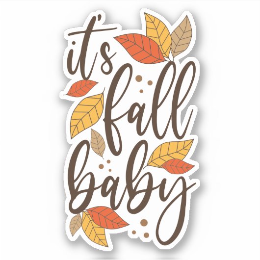 Sticker C'est Fall Baby (Devant)