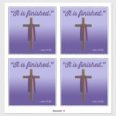 Sticker C'est la Citation de la Bible Terminée (Feuille)