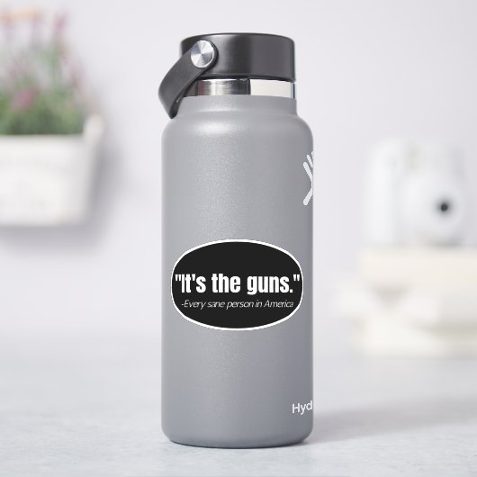 Sticker C'est la citation de Vinyl Decal de Guns Anti-Gun (HydroFlask)