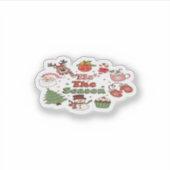 Sticker C'Est La Saison Bloc Acrylique Noël (Devant)