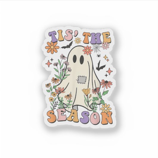 Sticker C'Est La Saison Retro Halloween Party Funny tendan (Devant)