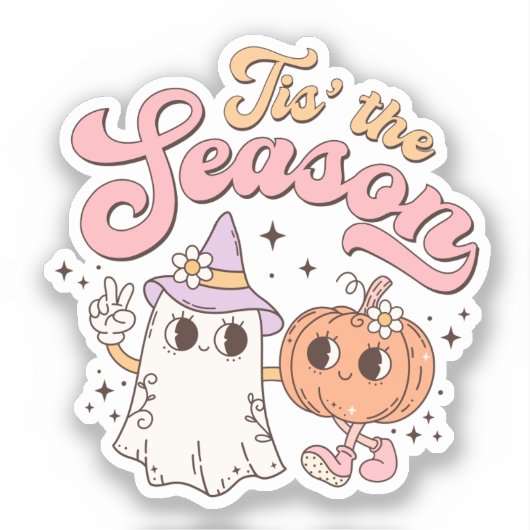 Sticker C'est la saison Retro Halloween Super (Recto)
