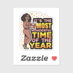 Sticker C'est le moment le plus merveilleux de l'année Noë