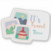Sticker C'est le temps de déplacement (Devant)
