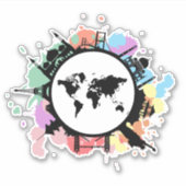 Sticker C'est le temps de déplacement (Devant)