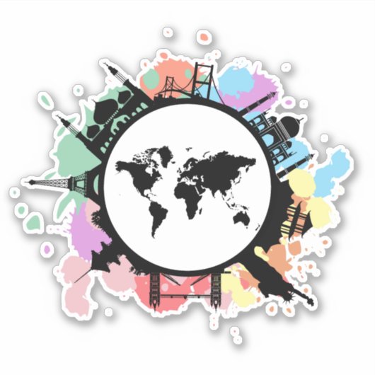 Sticker C'est le temps de déplacement (Devant)