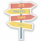 Sticker C'est le temps de déplacement (Recto)