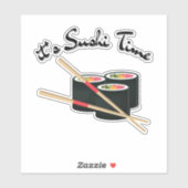 Sticker C'est l'heure du sushi, sushi (Feuille)
