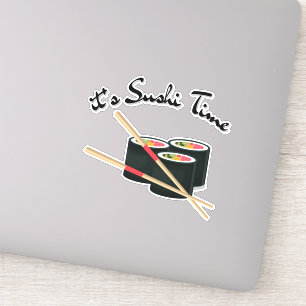 Sticker C'est l'heure du sushi, sushi