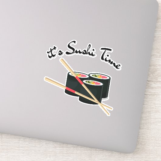 Sticker C'est l'heure du sushi, sushi (Détail)