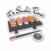 Sticker C'est l'heure du sushi, sushi (Devant)