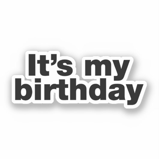 Sticker C'est mon anniversaire (Recto)