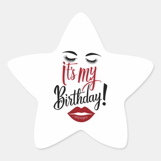 Sticker - C'est mon anniversaire (Devant)
