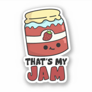 Sticker C'est My Jam Funny Jar of Jam Pun