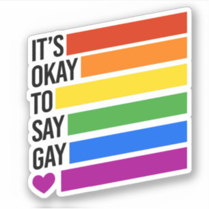 Sticker C'est ok de dire gay