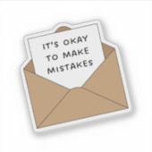 Sticker C'est Okay de Faire des Erreurs (Devant)
