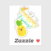 Sticker C'est Pineappley Friday - Punny Garden (Feuille)