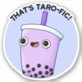 Sticker C'est Taroffic Funny Boba Tea Pun (Devant)