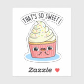 Sticker C'est tellement doux, drôle, un jeu de Cupcake Spr (Feuille)