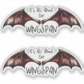 Sticker C'est tout sur la largeur d'envergure 2pack (Devant)