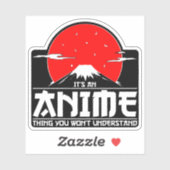 Sticker C'est une chose drôle que vous ne comprendrez pas  (Feuille)