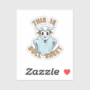 Sticker C'est une feuille de taureau - drôle de feuille de