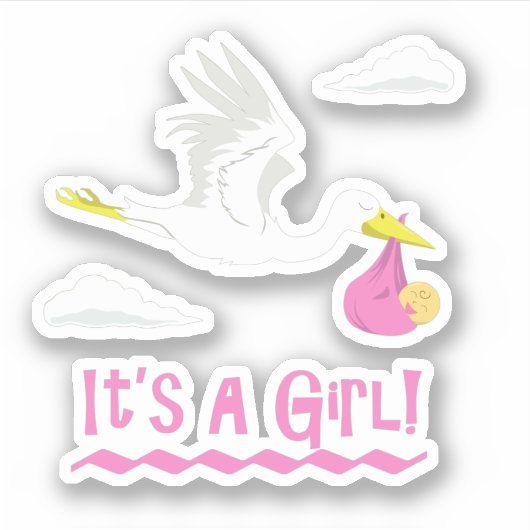 Sticker C'est une fille ! (Devant)