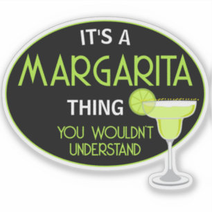 Sticker C'est une histoire de margarita que vous ne compre