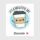 Sticker C'est une journée merveilleuse amusante de jeu de  (Feuille)