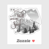 Sticker C'est une montagne bien (Feuille)