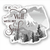 Sticker C'est une montagne bien (Devant)