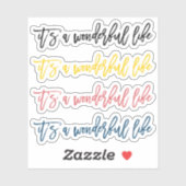 Sticker C'est une vie magnifique (Feuille)