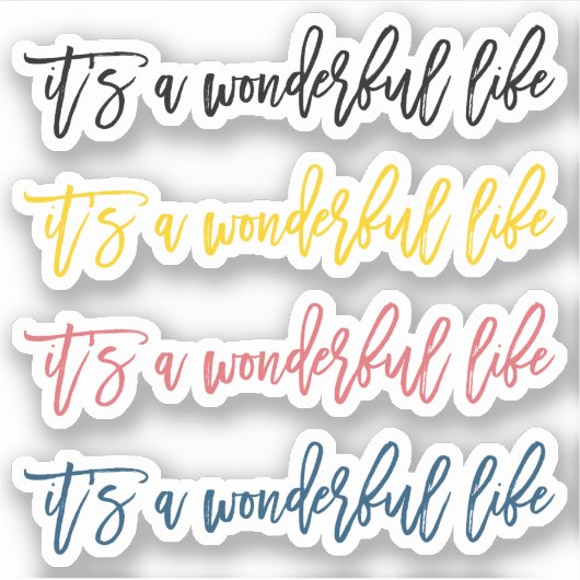 Sticker C'est une vie magnifique (Devant)