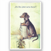 Sticker Cette bière appartient à mon maître ! (Recto)