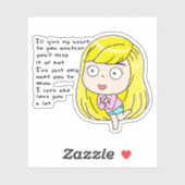 Sticker Cette fille (Feuille)