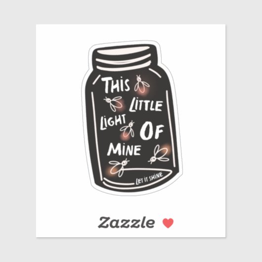 Sticker Cette petite lumière à moi Christian (Feuille)