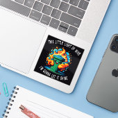 Sticker Cette Petite Lumière, Feu de Dumpster (Ordinateur portable avec iPhone)