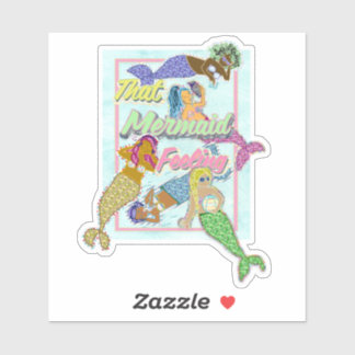 Sticker Cette Sirène De Sensation Patchwork