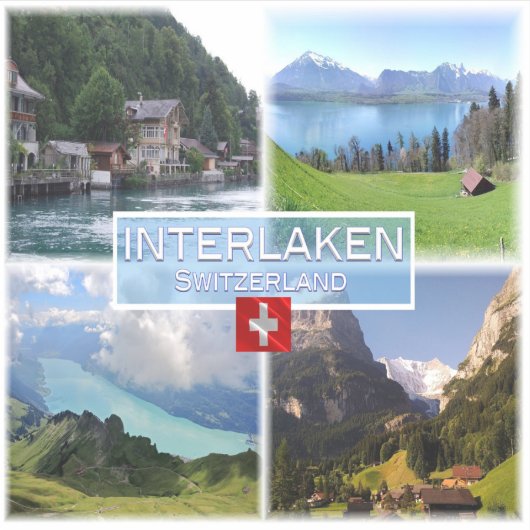 Sticker CH Suisse - Interlaken - Lac Thun - Thunerse (Devant)