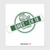 Sticker Chaîne 18 GMRS (Feuille)
