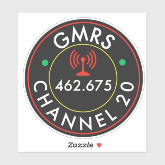 Sticker Chaîne 20 GMRS (Feuille)