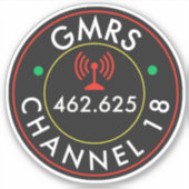 Sticker Chaîne radio 18 du SRMG (Devant)