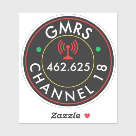 Sticker Chaîne radio 18 du SRMG (Feuille)