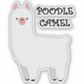 Sticker Chameau de caniche (Devant)