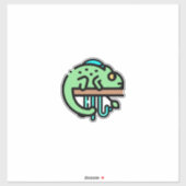 Sticker Chameleon (Feuille)