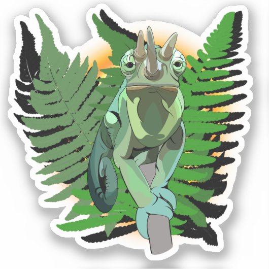 Sticker Chameleon de Jackson (Recto)
