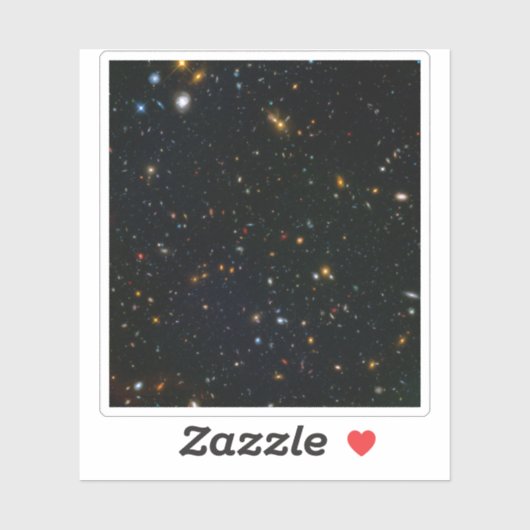 Sticker Champ parallèle du cluster Galaxy Abell 370. (Feuille)